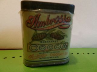 Sample Size Ambrosia Cocoa Tin