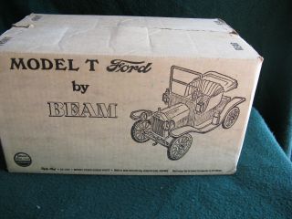 Vintage Jim Beam Model T Ford Decanter Car Full Has Jim Beam Kentucky Straight