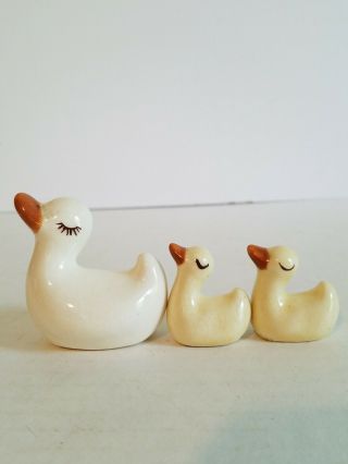 Vintage Miniature Mother Duck And Ducklings 2