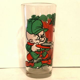 Elmer Fudd Bugs Bunny Warner Brothers Collectors Glass 1976