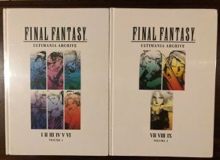 Final Fantasy Ultimania Archive Volume 1 & 2 Hardcover 2018