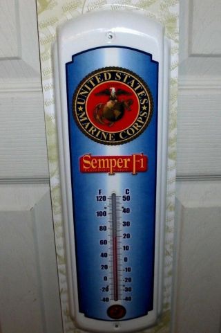 United States Marine Corps`metal Thermometer`usmc/semper Fi,  - 2 Us