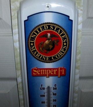 United States Marine Corps`Metal Thermometer`USMC/Semper Fi,  - 2 US 2