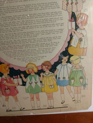 Vintage Little Tots ' Party Frocks Gay With Embroidery Fashion Print Ad 5