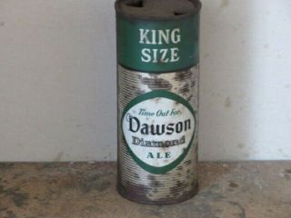 Dawson Diamond.  Ale.  Difficult.  Solid.  " King Size ".  16 Oz.  Flat Top
