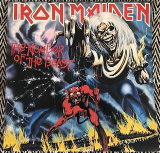 Iron Maiden - The Number Of The Beast - 1982 Australia - Lp Vinyl Record