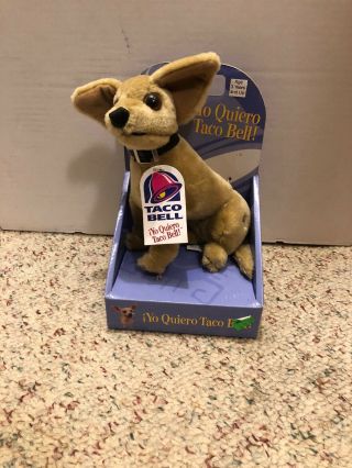 1998 Yo Quiero Taco Bell Stuffed Chihuahua Dog Fun 4 All Nib