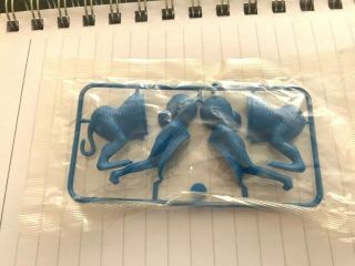 R & L Cereal Toy.  Monkey.  Unmade In Plastic.  Blue.  Rare.  1960 