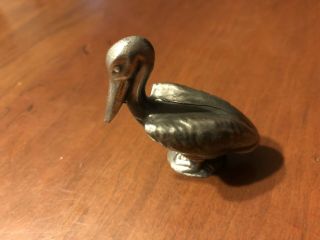 Vintage Simmons Pewter Pelican