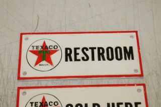 VINTAGE STYLE CAST IRON TEXACO GAS STATION SIGN OIL PUMP PLATE MAN CAVE 2
