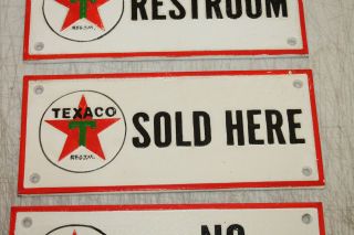 VINTAGE STYLE CAST IRON TEXACO GAS STATION SIGN OIL PUMP PLATE MAN CAVE 3