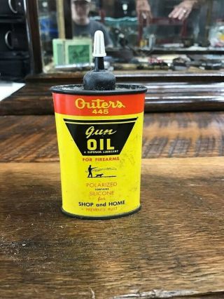 Vintage Outers 445 Gun Oil 3 Oz.  Handy Oiler Can - - Empty