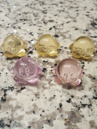 Rare Five Mini Size Japan Nintendo Kirby Acrylic Crystal Figures Ships From Usa