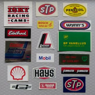 Vintage 1970 - 80,  S Auto Advertising Stickers.  Toolbox,  Hardhat