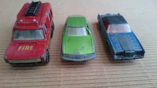 Set Of 3 Vintage Matchbox Toy Trucks Made In Bulgaria 1971,  1979,  1982