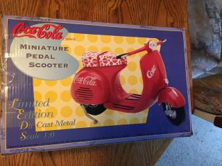 Coca Cola 1:6 Scale Miniature Pedal Scooter Limited Edition 1995 With