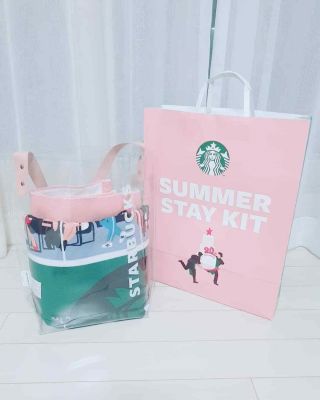 Starbucks Korea 2019 Summer Limited Starbucks Beach Towel/summer Stay Kit 4color