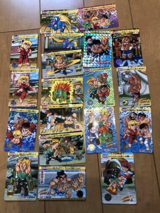 Street Fighter Anime Trading Card Set Rare Japan Game M16