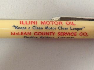 Vintage Mechanical Advertising Pencil ILLIN MOTOR OIL CAN design by Ritepoint 4