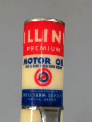 Vintage Mechanical Advertising Pencil ILLIN MOTOR OIL CAN design by Ritepoint 5