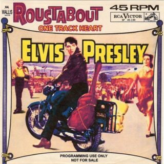 Elvis Presley " Roustabout /one Track Heart " Rca Victor Sp - 45 - 139 1964
