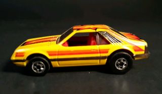 Hot Wheels 1979 Yellow Turbo Mustang Hong Kong Blackwall 5
