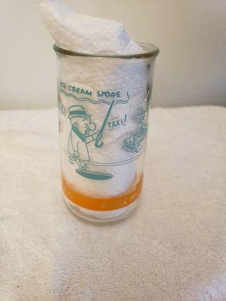 Vintage 1962 Upa Pictures Inc.  Mr.  Magoo Jelly Jar Glass