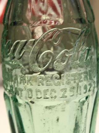 PAT ' D DEC 25,  1923 Coca - Cola Hobbleskirt Coke Bottle CORINTH MISS Mississippi 5