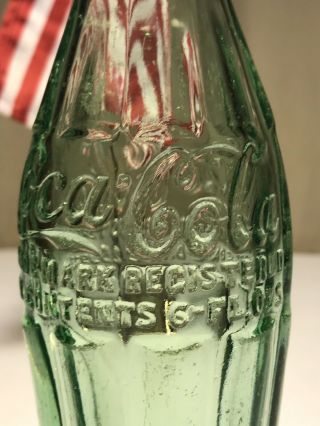 PAT ' D DEC.  25,  1923 Coca - Cola Hobbleskirt Coke Bottle - JEANERETTE,  LA Louisiana 6