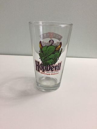 Hop Devil I.  P.  A.  India Pale Ale Victory Brewing Co.  16oz Pint Beer Glass Hopdevil