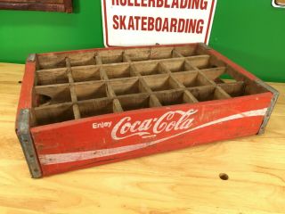 Red Coca Cola Wooden Coke case / crate - Chattanooga,  TN 1977 VTG 11 3