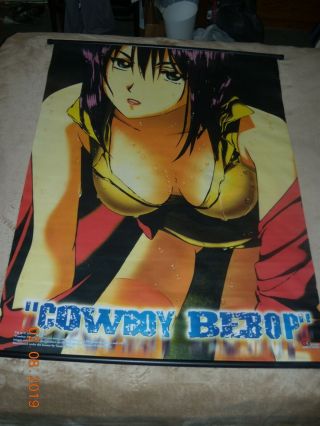 Cowboy Bebop Cloth Fabric Scroll Anime Poster 2001 (43 " X 31.  5 ")