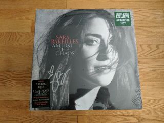 Signed Sara Bareilles Amidst The Chaos Autographed Edition Vinyl Lp Waitres Rsd