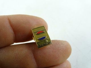 Vtg 10K Solid Yellow Gold Pepsi Cola Soda Lapel Pin Employee Years of Service 2