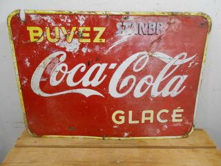 Rare Coca Cola Coke 27 " X 19 " Soda Pop Store Tin Sign
