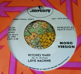 Blistering Heavy Psych Hard Rock 45 Love (luv) Machine Witches Wand Promo Hear