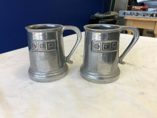 Vintage Promotional " Ac - Gm - Delco " Pewter Style Mugs - 2