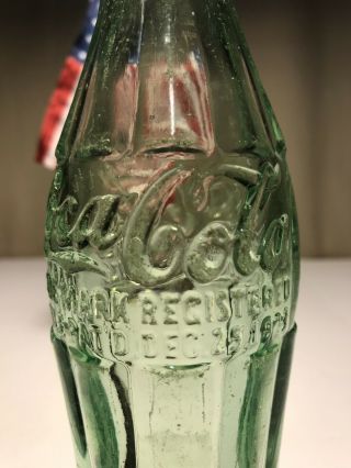PAT ' D DEC.  25,  1923 Coca - Cola Hobbleskirt Coke Bottle - ORLEANS LA Louisiana 6