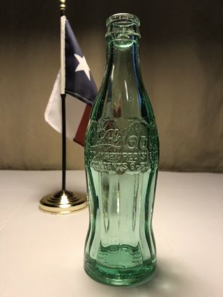 PAT ' D DEC.  25,  1923 Coca - Cola Hobbleskirt Coke Bottle - McALLEN,  TEXAS 3
