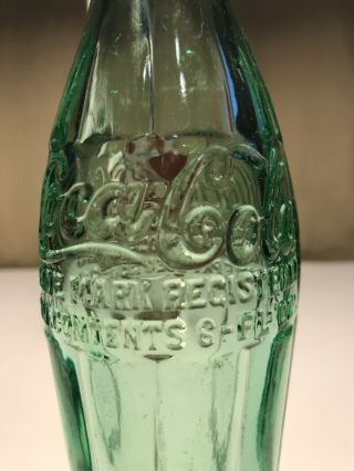 PAT ' D DEC.  25,  1923 Coca - Cola Hobbleskirt Coke Bottle - McALLEN,  TEXAS 7