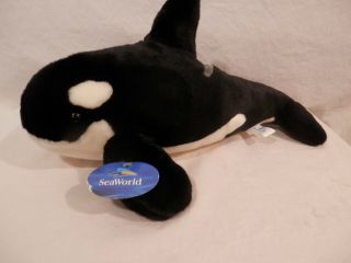Sea World Orca Whale Plush 15 " Nwt