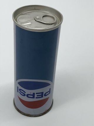 Vintage Pepsi Can In Two Languages.  Lid On Wrong End Never Opened