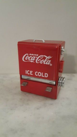 Vintage Coca - Cola Coke Vending Machine Style Toothpick Dispenser Holder 1995