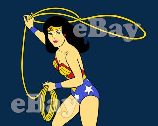 Rare Friends Cartoon Color Tv Photo Hanna Barbera Studios Wonder Woman