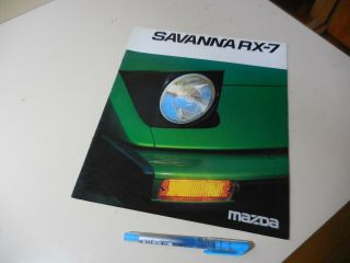 Mazda Savanna Rx - 7 Japanese Brochure 1978/09 Sa22c 12a