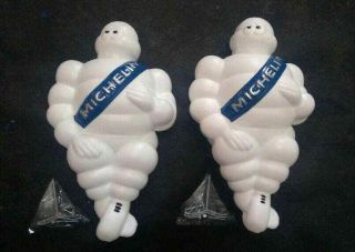 2x 8 " Limited Vintage Michelin Man Doll Figure Bibendum Advertise Tire