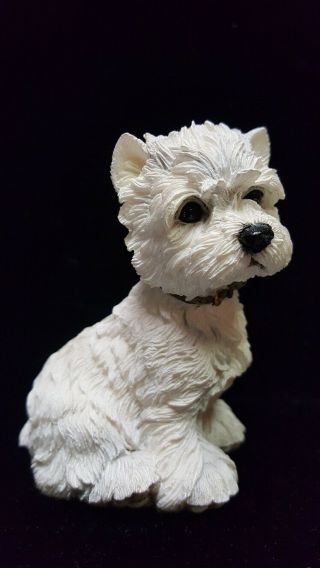 Country Artists Barkers Paw Prints Westie West Highland Puppy Dogs Figurine 1999