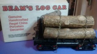 Jim Beam Train Decanter Log Car W / Box,