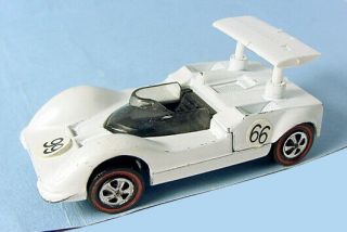 1969 Mattel Hot Wheels Redline Chaparral 2g White Us Great Wheels
