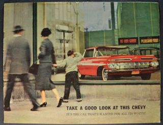 1959 Chevrolet Mailer Brochure Impala Bel Air Sedan Hardtop 59